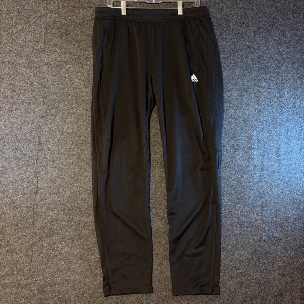 Adidas Mens Climacool Tiro Track Pants Black XL Three Stripe Ankle Zip Soccer